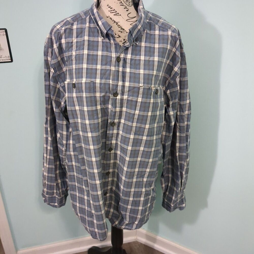 Wolverine Shirt XL Extra Large Mens Long Sleeve Button Up Plaid, Wolverine XL